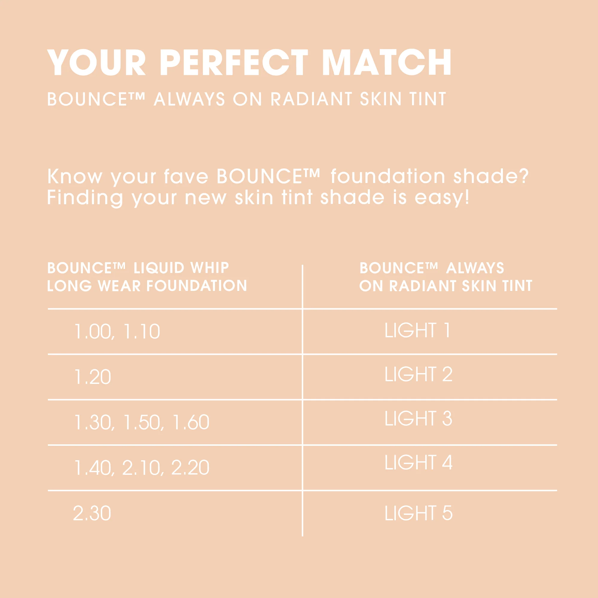 Bounce™ 12-Hour Always On Radiant Skin Tint - Image 129