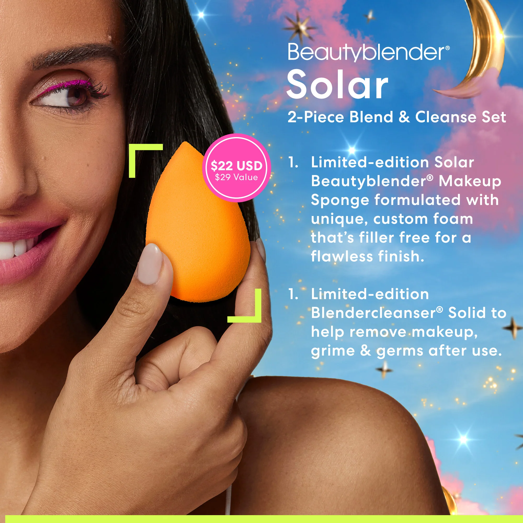 Beautyblender Solar 2-Piece Blend & Cleanse Set - Image 4